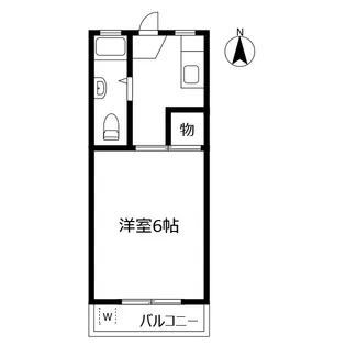 リベラルハイツ【1階】の間取り