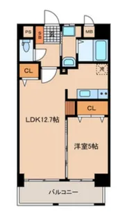 リレポルト博多【1階】の間取り