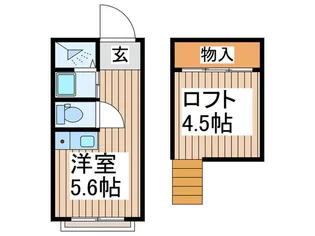 ハ-トピア東林間【1階】の間取り