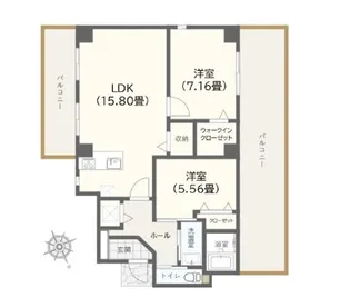 ラキアネラ【2階】の間取り