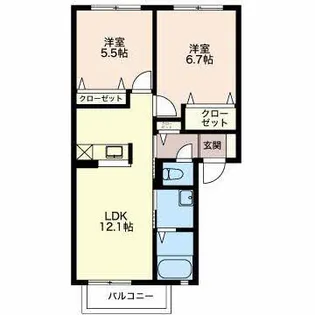 グレイスヒルズ【1階】の間取り