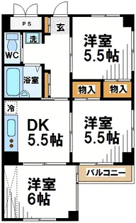 調布ガーデンヒルズ井上【2階】の間取り