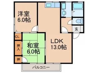 サンクレストF【2階】の間取り