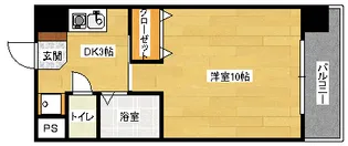 メゾンオートー【4階】の間取り