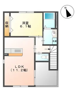 シュエットI【2階】の間取り