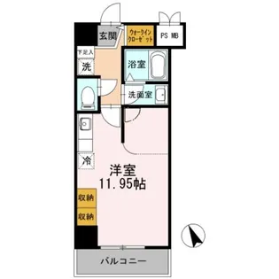 クリサスレジデンス枇杷島【6階】の間取り