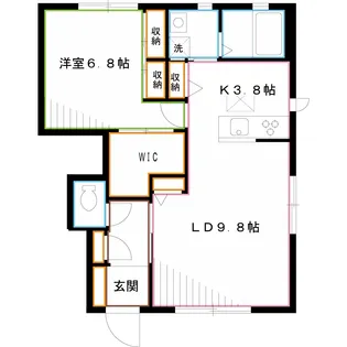 カナール【1階】の間取り