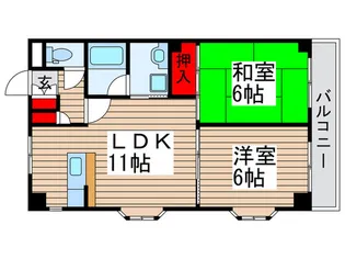吉岡第二ビル【2階】の間取り