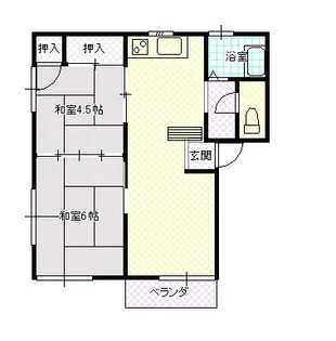 幸ハイツ【2階】の間取り