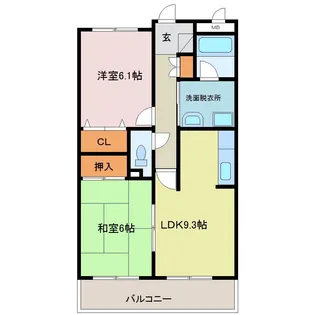 エムグラヴィス【1階】の間取り