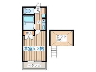 エバ-ベル西勝山【2階】の間取り