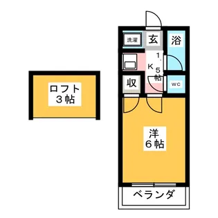 ホワイトハイム二俣川【2階】の間取り