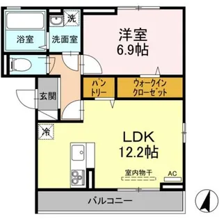 アルテール新和 B【2階】の間取り