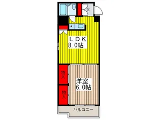 シャロン西川口【4階】の間取り