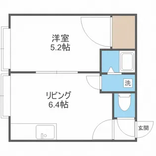 クルーズハウス麻生【2階】の間取り