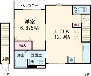 シエル西荻北【2階】の間取り