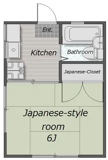 ハイツ平楽【1階】の間取り