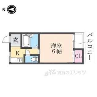 シャトレ小阪【2階】の間取り