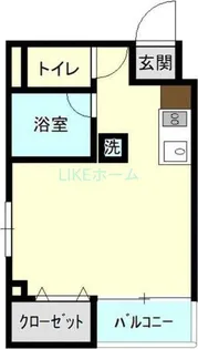 ベルクレール拾伍番館【4階】の間取り