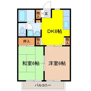 エスポワール柳生A【2階】の間取り