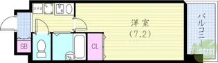 エスリード三宮【4階】の間取り