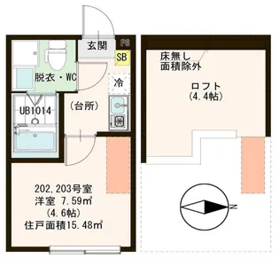 クレスト小岩【2階】の間取り