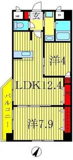 INSURANCE BLDG.VI【2階】の間取り
