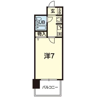 トーカンキャステール九品寺【4階】の間取り