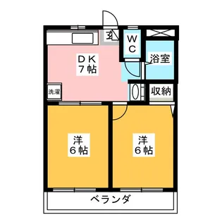 ウッディ登戸【2階】の間取り