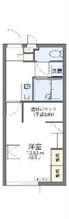 レオパレスRyu【1階】の間取り