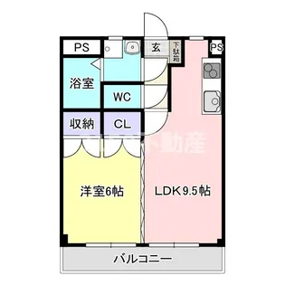鏡島レイナ【2階】の間取り
