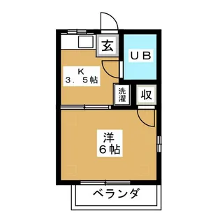 マツナガハイツ【2階】の間取り