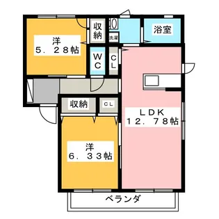 B flat【1階】の間取り