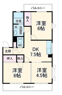 ローズガーデン【3階】の間取り
