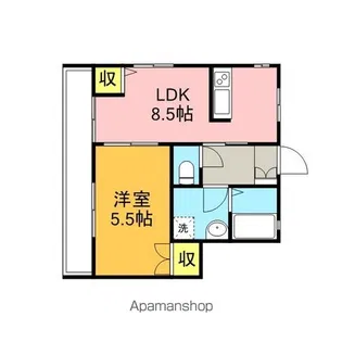 クレール【1階】の間取り