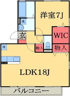 カーサみつわ台K【1階】の間取り