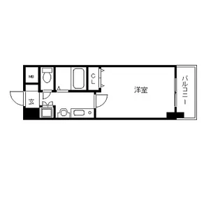 プレサンス心斎橋タイミックス【8階】の間取り