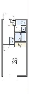 レオパレスメゾンエスエス【2階】の間取り