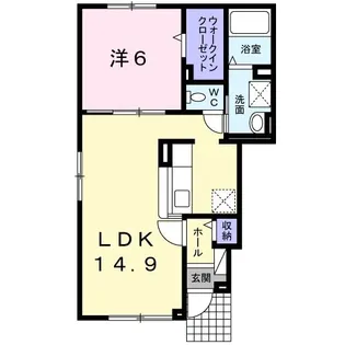 大町ハウス【1階】の間取り