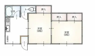 コーポ・ローゼ【1階】の間取り