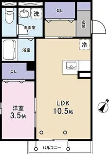メルモ【2階】の間取り