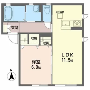 シャーメゾン ベルツリー【1階】の間取り
