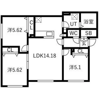 メゾン・モン・エタン【2階】の間取り