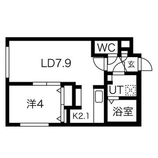Sea The Stars(シーザスターズ)【3階】の間取り