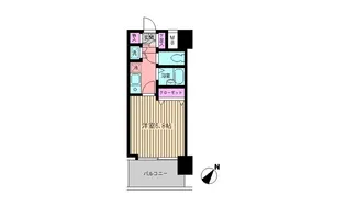 ビイルーム新宿【4階】の間取り