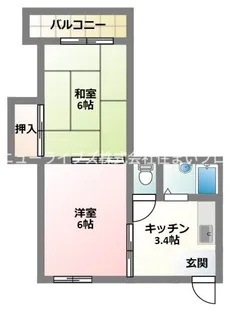 古川ビレッジ【4階】の間取り