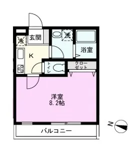 ヒューマンパレス吉川【1階】の間取り