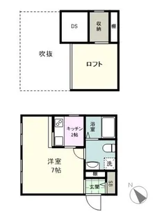 プリマ東大宮壱番館【1階】の間取り