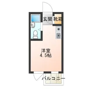 ロイヤルレスト西【4階】の間取り