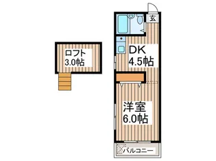 クレ-ル南林間【1階】の間取り